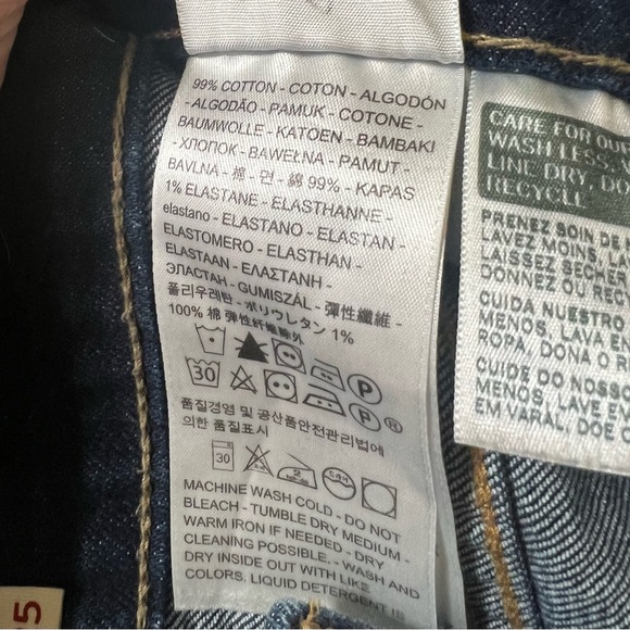 Levi’s Strauss 721 dark wash high rise skinny busted knee jeans - Picture 15 of 15